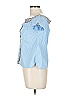 Bailey 44 Blue Short Sleeve Blouse Size EU 44 / US 14 - photo 5