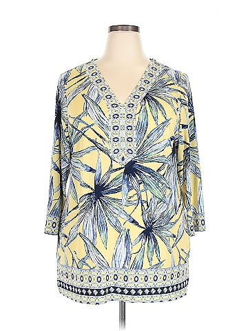 JM Collection 3/4 Sleeve Blouse (view 1)