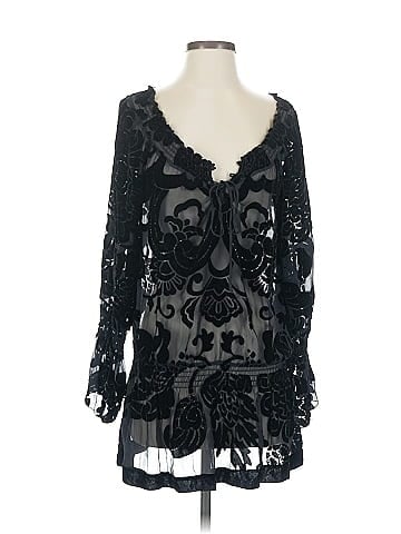 Hale Bob Long Sleeve Silk Top (view 1)
