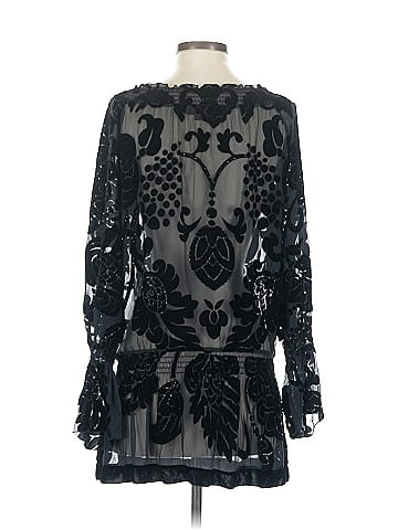 Hale Bob Long Sleeve Silk Top (view 2)