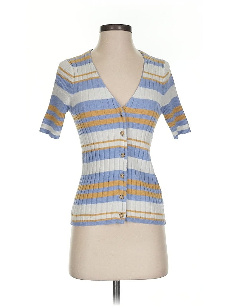 Pre-owned Madewell Cardigan Sweater In Blue