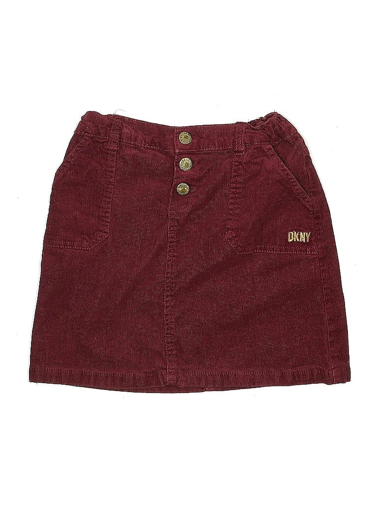 Pre-owned Dkny Kids' Skirt In Burgundy