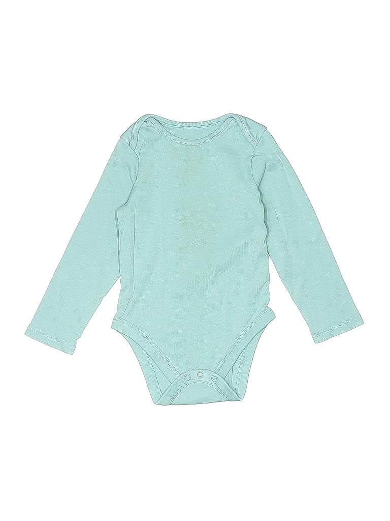 M&S Pre-owned Kids' Long Sleeve Onesie In Blue