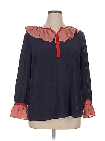 Boden 3/4 Sleeve Silk Top (view 1)