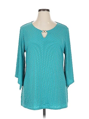 JM Collection 3/4 Sleeve Blouse (view 1)