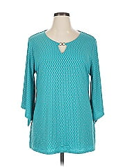 Jm Collection 3/4 Sleeve Blouse