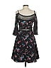 Guess Floral Black Cocktail Dress Size 4 - photo 2