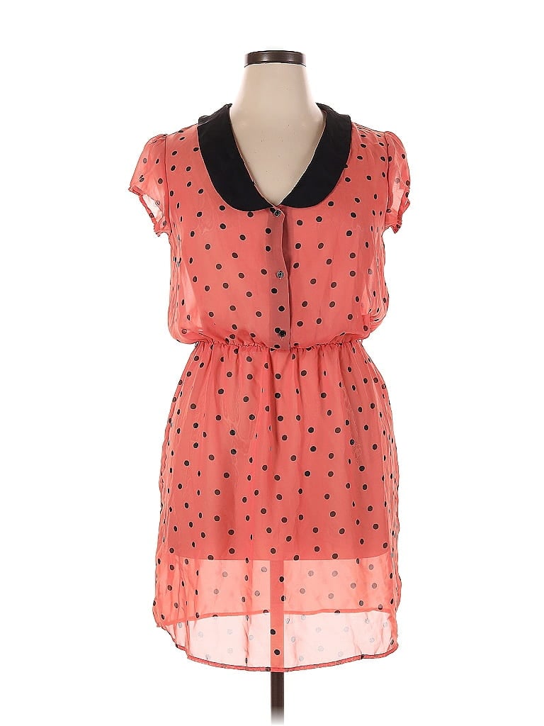 Pre-owned Copper Key Casual Dress In Orange