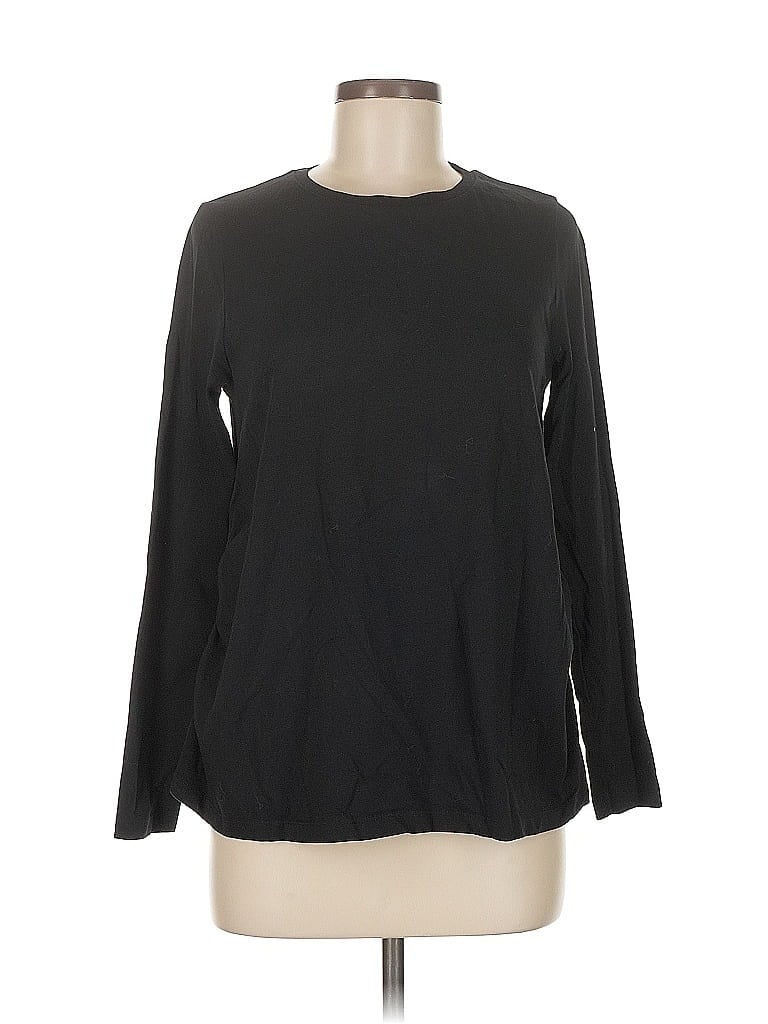 Pre-owned Asos Design Long Sleeve T-shirt In Black