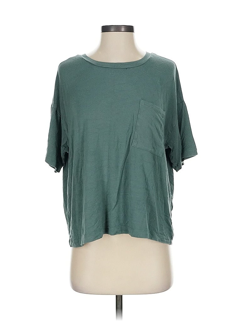 Pre-owned Aerie Short Sleeve T-shirt In Blue