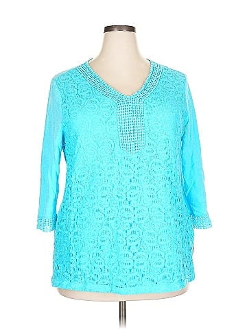 JM Collection 3/4 Sleeve Blouse (view 1)