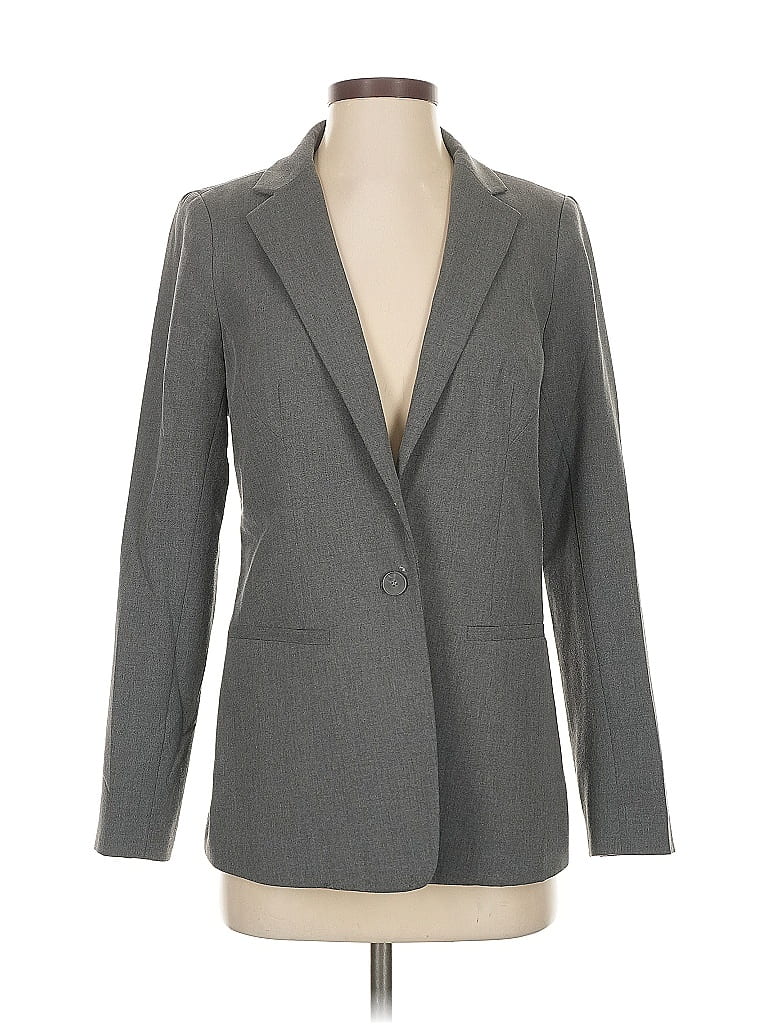 Pre-owned The Limited Blazer Jacket In Gray
