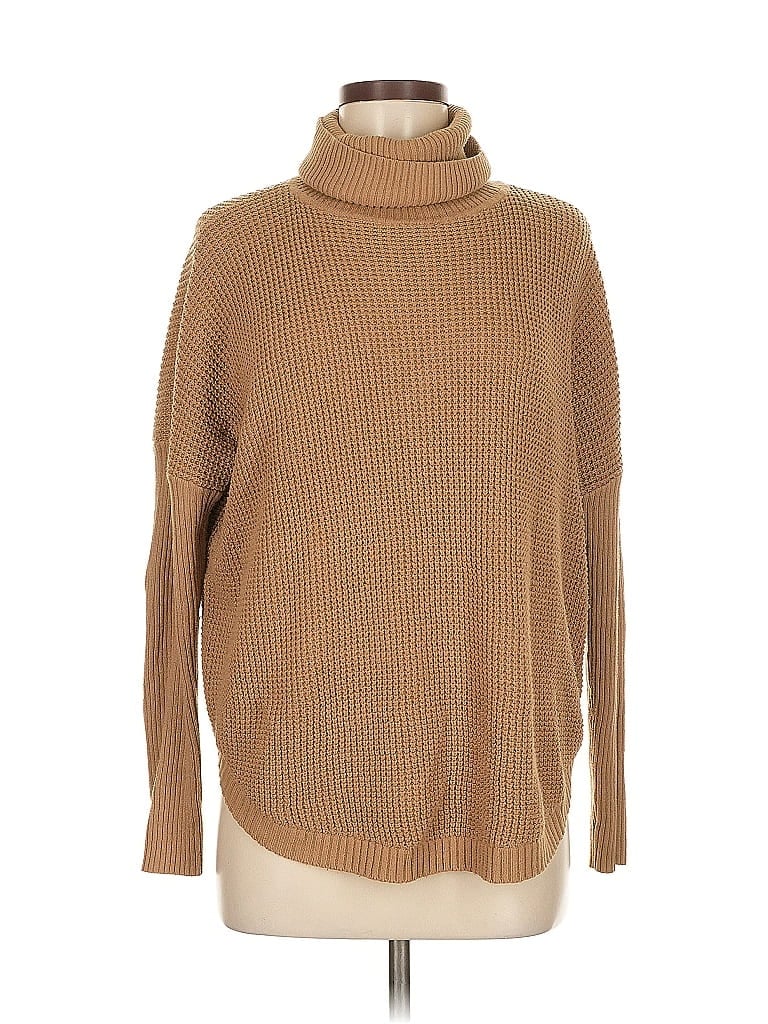Pre-owned Michael Michael Kors Turtleneck Sweater In Brown