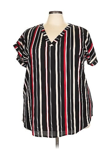 Shein Curve Short Sleeve Blouse (view 1)