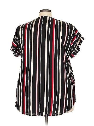 Shein Curve Short Sleeve Blouse (view 2)