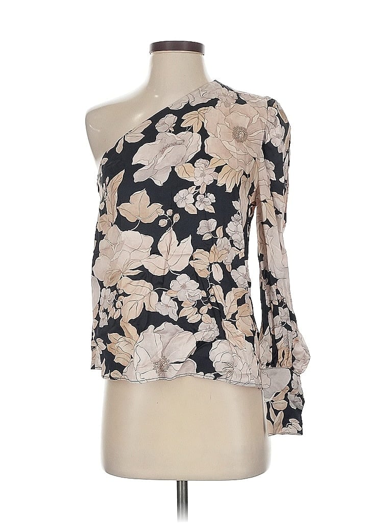 Pre-owned Mng 3/4 Sleeve Blouse In White