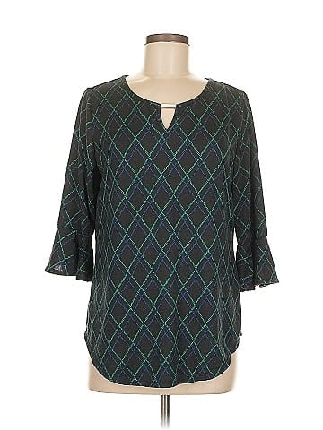 Notations 3/4 Sleeve Blouse (view 1)