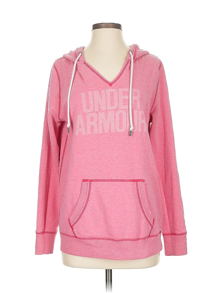 Pre-owned Under Armour Pullover Hoodie In Pink
