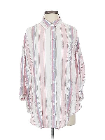 Pilcro by Anthropologie 3/4 Sleeve Button-Down Shirt (view 1)