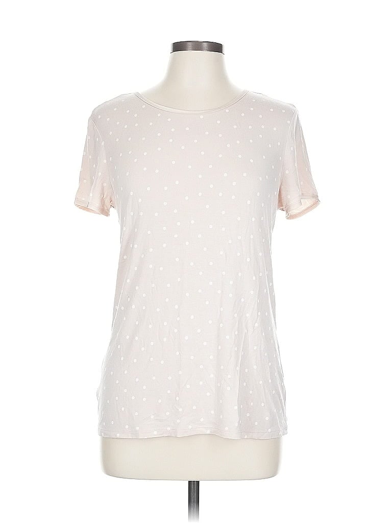 Pre-owned Ann Taylor Short Sleeve T-shirt In White