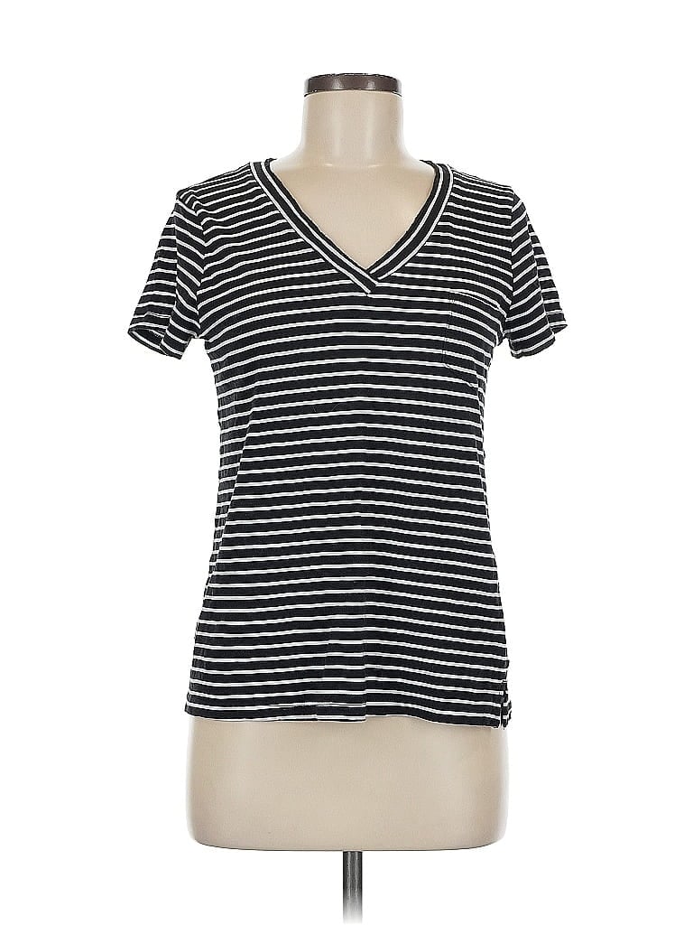 Pre-owned Caslon Short Sleeve T-shirt In Black