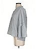 Maven West Gray 3/4 Sleeve Blouse Size S - photo 5