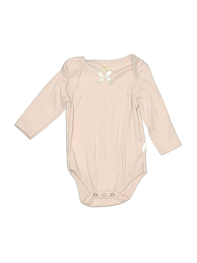Pre-owned Tahari Babies' Long Sleeve Onesie In Brown