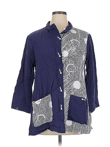 Ali Miles 3/4 Sleeve Button-Down Shirt (view 1)