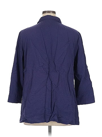 Ali Miles 3/4 Sleeve Button-Down Shirt (view 2)