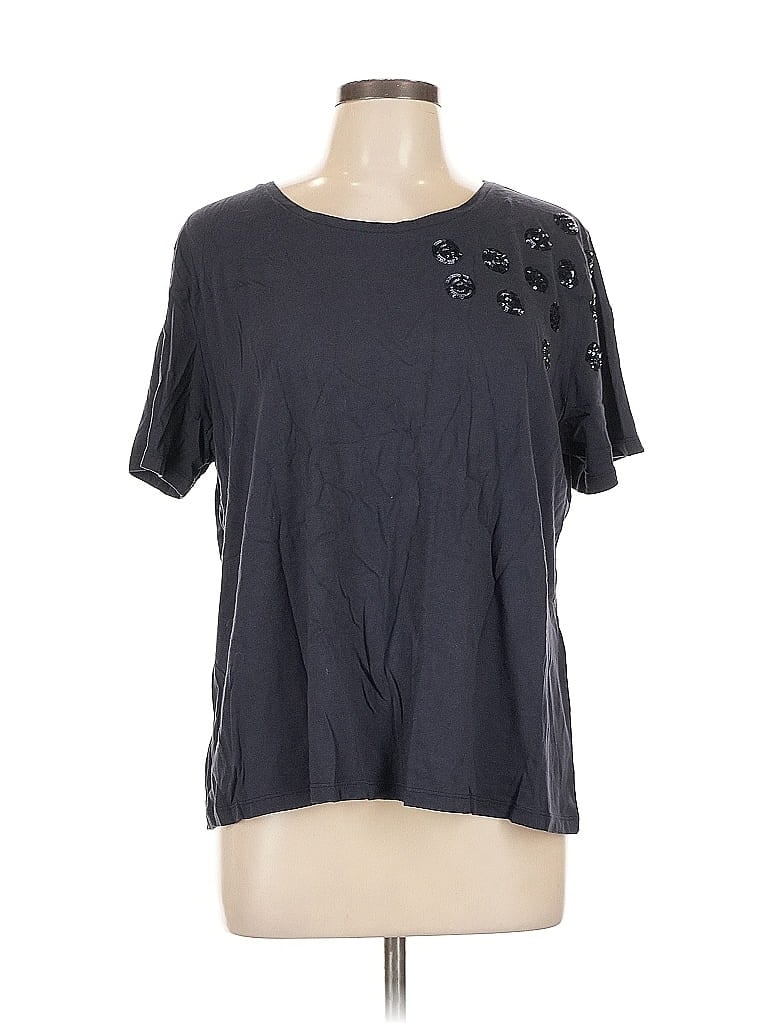 Pre-owned Elena Miro' Short Sleeve T-shirt In Gray