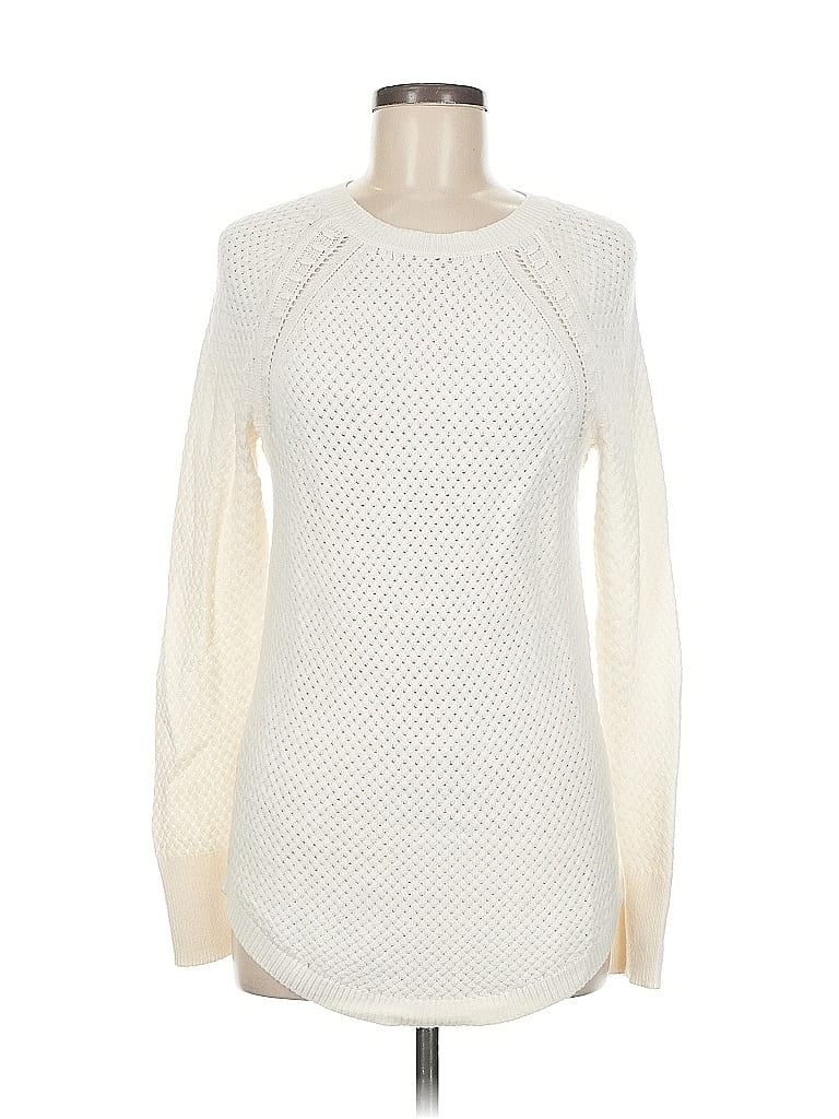 Pre-owned Unbranded Pullover Sweater In White