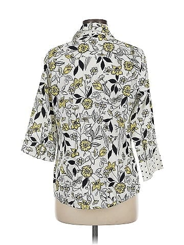 Foxcroft 3/4 Sleeve Button-Down Shirt (view 2)