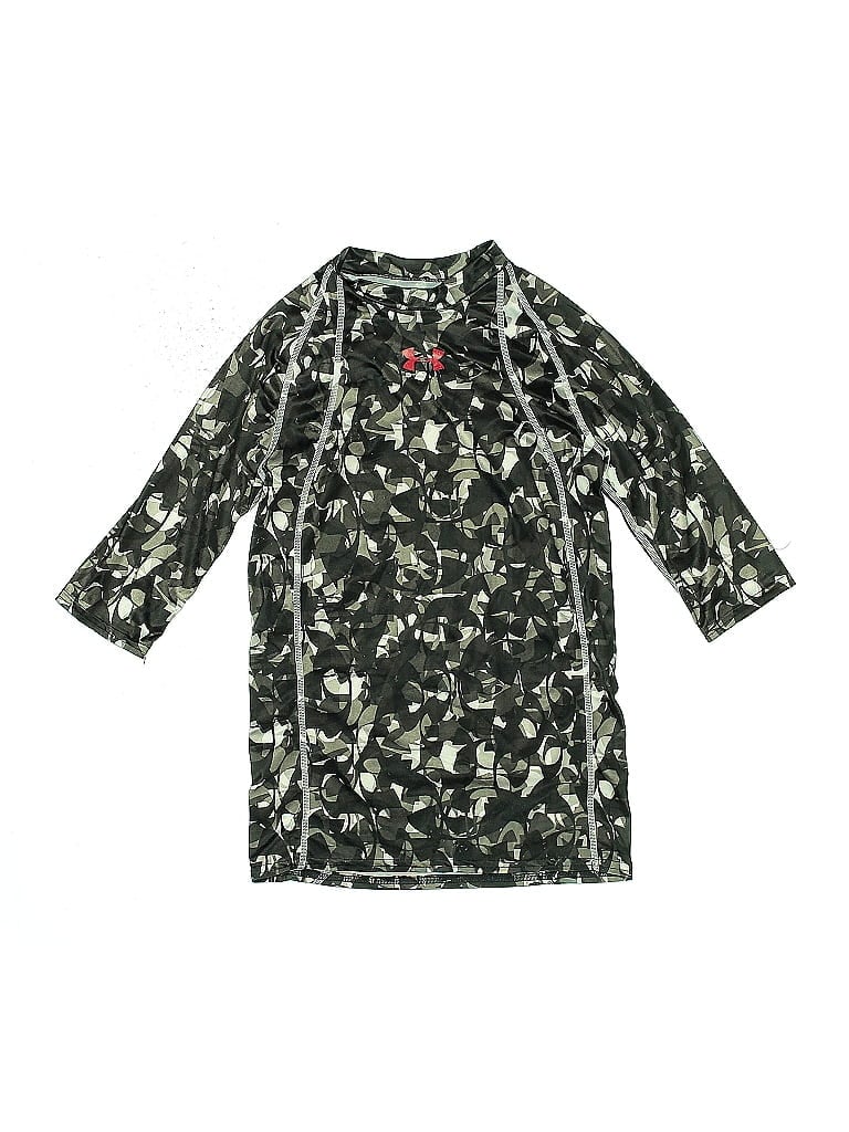 Click to view more detailed imagery on our partner's website Pre-owned Under Armour Kids' 3/4 Sleeve Top Black Tops
