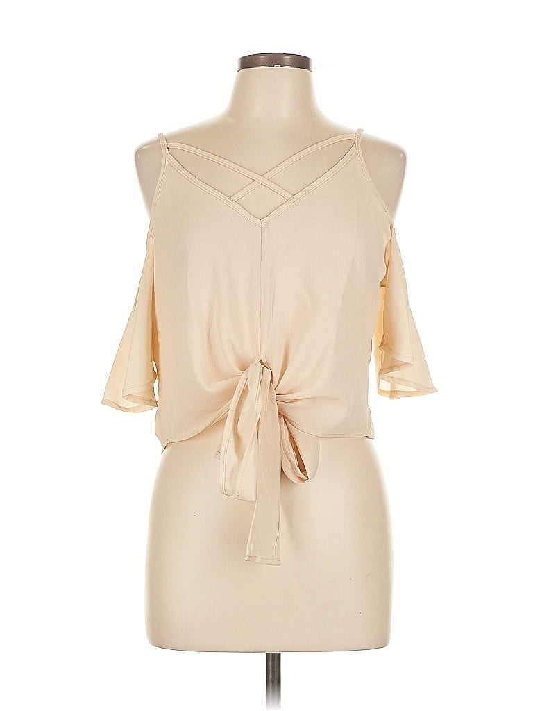 Pre-owned Active Usa Sleeveless Blouse In Brown