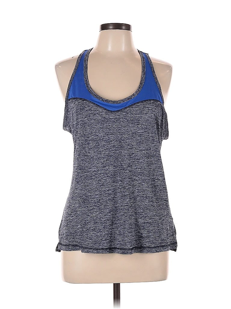 Pre-owned Avia Tank Top Blue Halter Neckline Tops