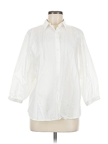 H&M 3/4 Sleeve Button-Down Shirt (view 1)