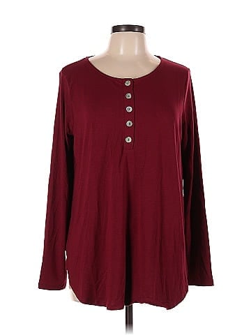 Zenana Long Sleeve Henley (view 1)