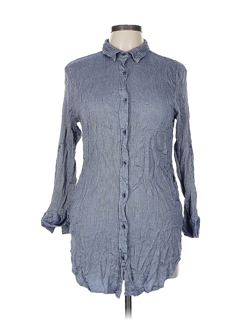 Click to view more detailed imagery on our partner's website Pre-owned Onia Long Sleeve Button Down Shirt In Blue