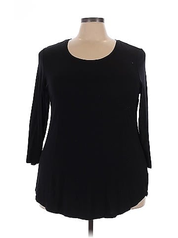 JM Collection 3/4 Sleeve Top (view 1)