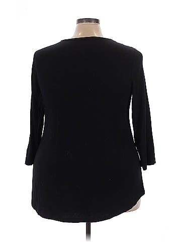 JM Collection 3/4 Sleeve Top (view 2)