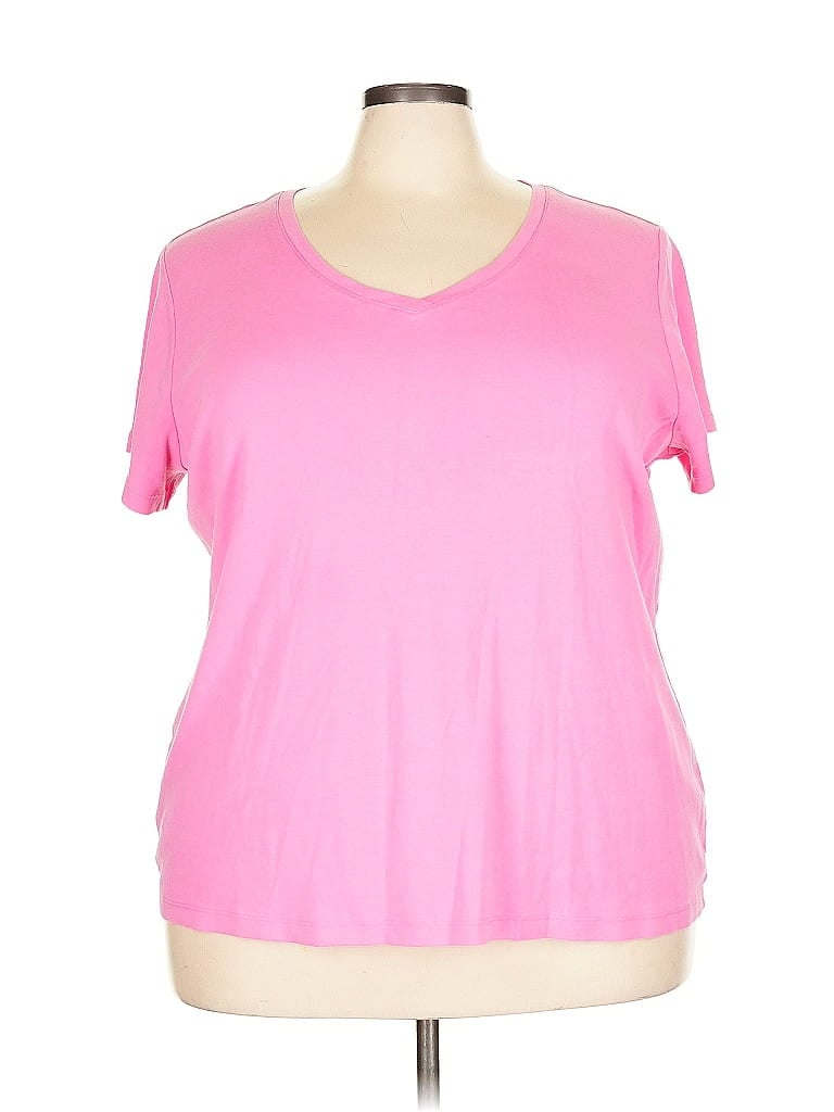 Click to view more detailed imagery on our partner's website Pre-owned St. John's Bay Short Sleeve T-shirt In Pink