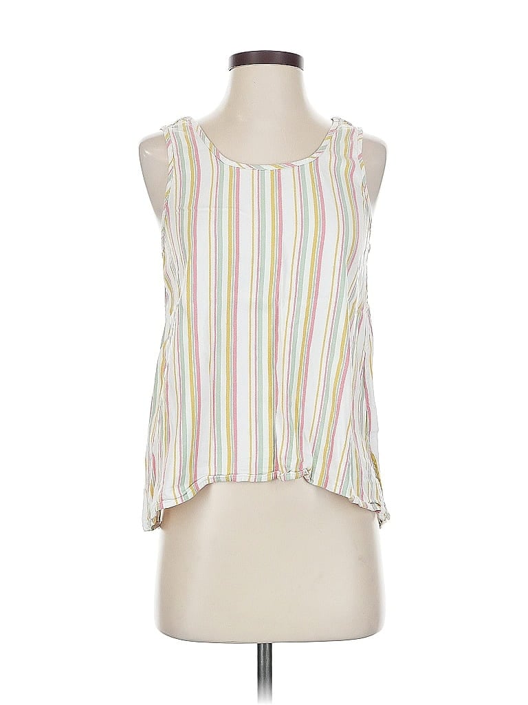 Pre-owned Jack By Bb Dakota Tank Top White Halter Neckline Tops