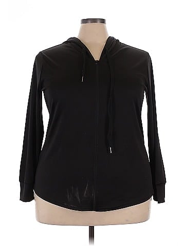 Shein Curve Zip Up Hoodie (view 1)