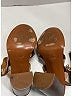 Chloé 100% Leather Color Block Brown Tan Sandals Size EU 37 1/2 - photo 11