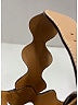 Chloé 100% Leather Color Block Brown Tan Sandals Size EU 37 1/2 - photo 9
