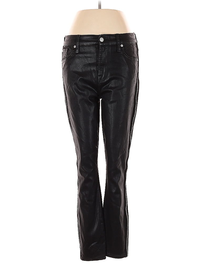 Pre-owned 7 For All Mankind Casual Pants In Black