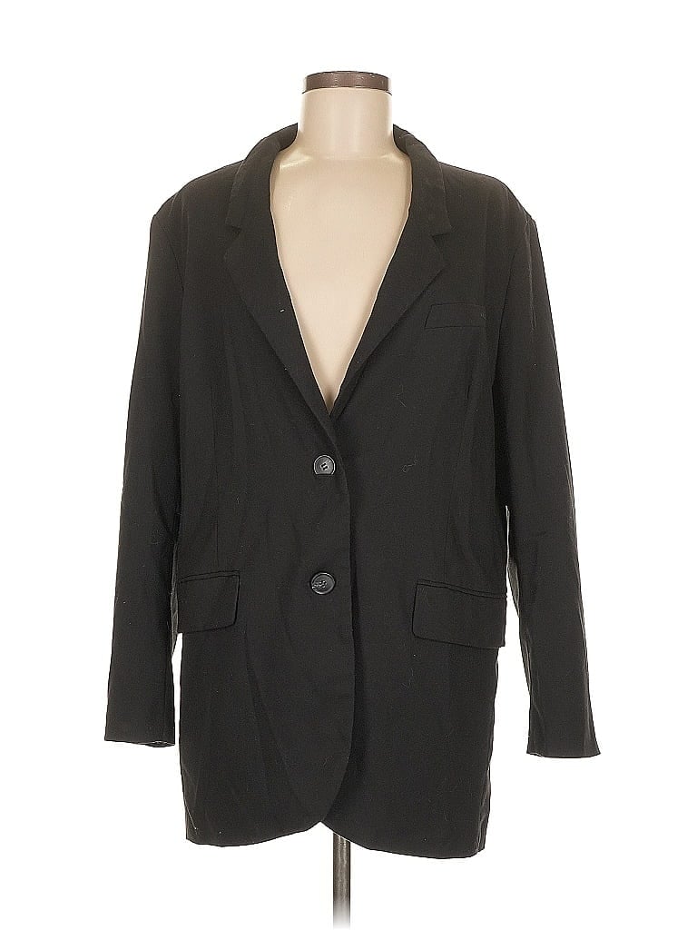 Pre-owned H&m Blazer Jacket In Black