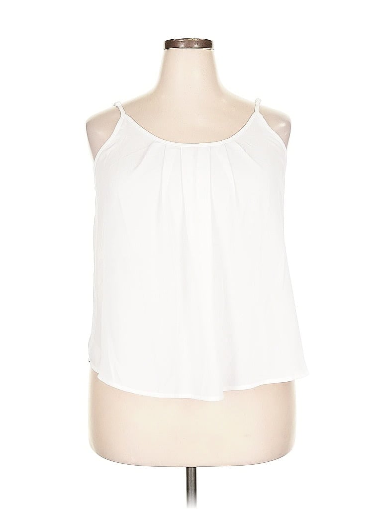 Pre-owned Shein Curve Sleeveless Blouse In White