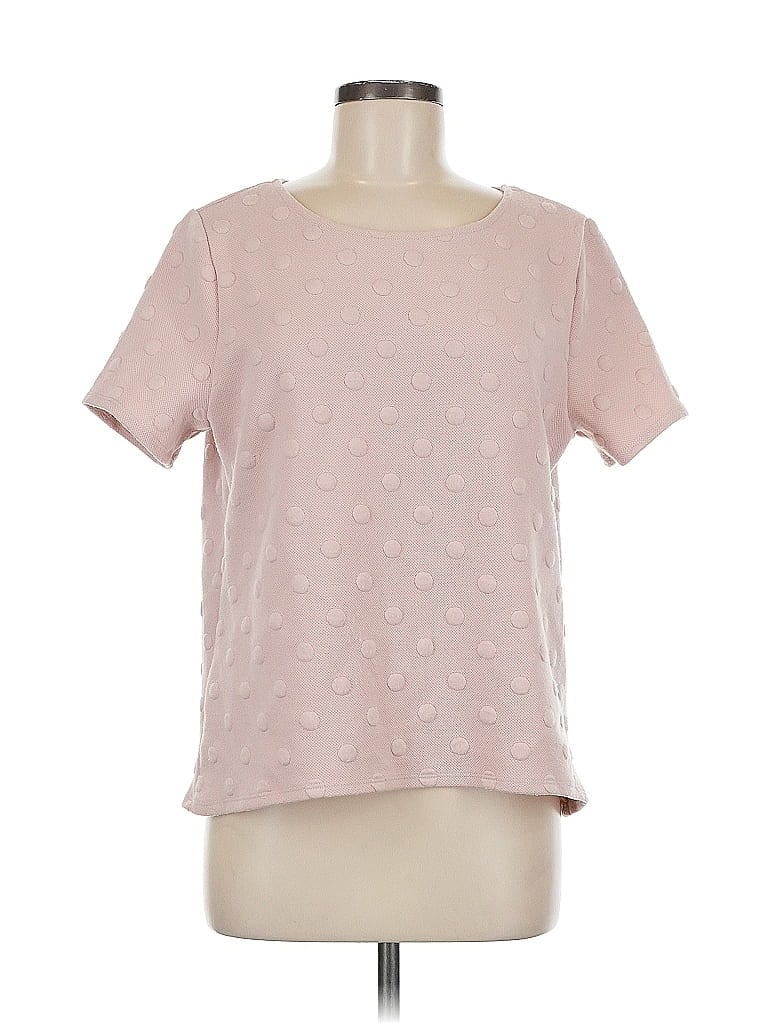 Click to view more detailed imagery on our partner's website Pre-owned W5 Short Sleeve Top Pink Crew Neck Tops