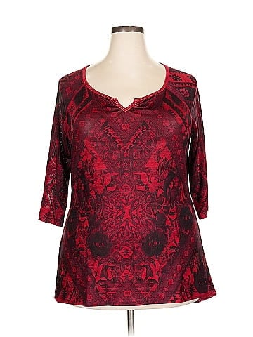 One World 3/4 Sleeve Top (view 1)
